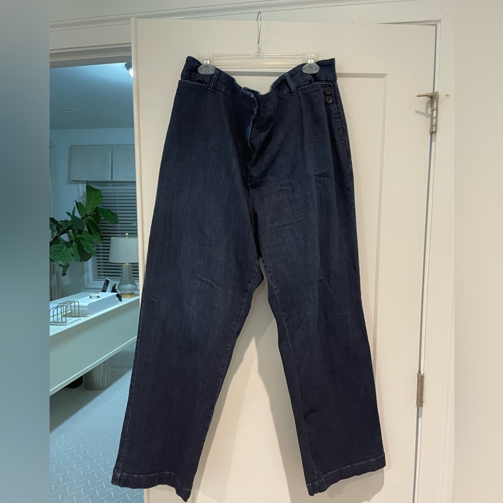 Talbots Wide Leg Moonlit Wash jeans
